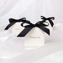 20/50pcs Exquisite Candy Gift Box, Gold "Thank You" Text | With Ribbon | Suitable For Birthday, Wedding, Mother's Day, Back To School, Valentine's Day And Other Occasions - Multicolor - View 8