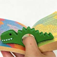 1pc Cute Dinosaur Bookmark Reading Clip - Portable One-Handed Reading Thumb Bookmark Page Holder, Suitable For Novel Lovers, Teachers, Students, Meeting Commute Reading Hobby Needs - Multicolor - View 8