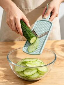Lightweight Long Handle Portable Multi-Function Vegetable Slicer, Suitable For Cabbage, Lettuce, Purple Cabbage, Washable Food Shredder, Apartment Home Kitchen Decor Essential Accessory, Kitchen Gadget Cookware Home Supplies - Multicolor - View 4