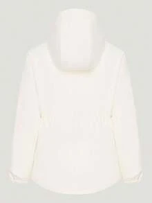 Adidas Women's FAV SHL JKT Woven Hooded Jacket KZ1597 - White - View 2