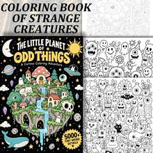 Halloween Theme Quirky Style - Outline + Coloring 2-In-1, Fun Alien Trinkets Tracing And Coloring, One-Pen Two-Way Play, Christmas New Year White Elephant Gift - HCYPSZ214-4 - View 6