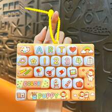 1pc Animal Series 26-Key Press Keychain Backpack Pendant Bag Charm Stress Relief Toy Finger Relaxation - Multicolor - View 8