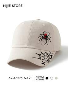1pc/3pcs Spider Print Baseball Cap, Classic Fashion Style Baseball Cap, Soft Sweat-Absorbing Band, Adjustable Size, Lightweight Sun Protection Hat, Multi-Purpose Classic Style, Suitable For Outdoor Sports, Daily Wear, Parties And Vacation Occasions, Perfect Gift For Friends And Family - A - View 7