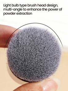 1pc Professional Makeup Brush, Blush Brush, Foundation Brush, Powder Brush, Super Soft Synthetic Bristle Foundation Brush, Suitable For Liquid Foundation, Kabuki Foundation Brush, Travel Essential, Perfect Gift - Chocolate Brown - View 5