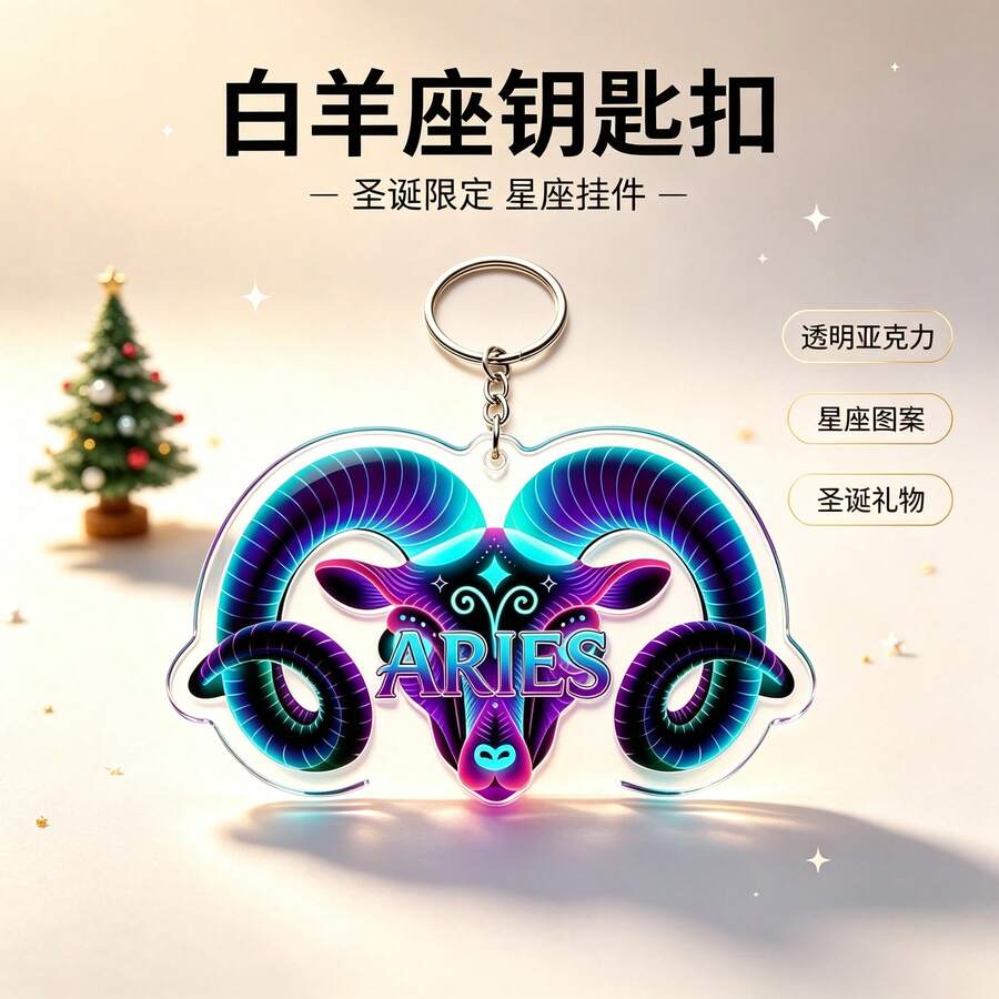 Exquisite 12 Zodiac Acrylic Keychains, Multiple Zodiac Styles Available! High-Transparency Acrylic Material, Vibrant And Delicate Pattern Colors, Smoothly Polished Edges. Paired With Sturdy Metal Key Ring, Resistant To Fading And Breaking. Can Be Hung On Keys, Backpacks, Perfect As Daily Accessories, Also Suitable As Christmas Zodiac Theme Gifts For Friends And Family