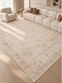 Pinkie Home - 1pc Vintage Persian-Floral & Stripted Bohemian Area Rug/Carpet/Bath Mat, Suitable For Bathroom, Kitchen, Entryway, Hallway, Bedside, Living Room, Bedroom, Machine Washable Rug, Home Decor - Champagne - View 2