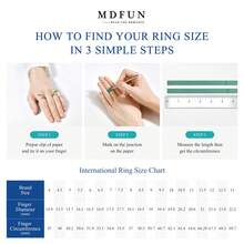MDFUN White Gold‑Plated CZ Bridal Jewelry Set,2 Stackable Halo Rings+1 Pair Stud Earrings,Square/Round Design For Women Wedding Party - A-chunky Stud Earrings + Ring - View 8