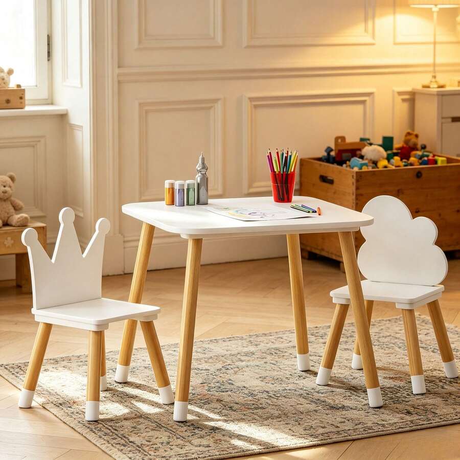 Kids Tables & Chairs - White - View 1