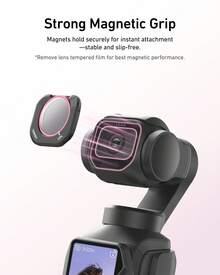 TELESIN Luna Pro Magnetic Filter Kit CPL VND 2-32 Black Diffusion 1/4 ND4 16 64 Filters 28-Layer Coated HD Optical Glass Zero Gimbal Interference Cool-Tone Portrait Lens Filter - View 7