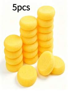1/5/10pcs Ceramic Foam Sponges, For Handmade Crafts - Round, High Absorbency, Perfect For Painting And Cleaning - Multicolor - View 6