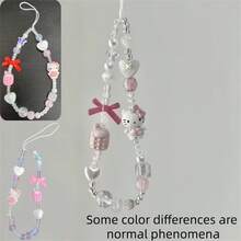 Hasbro 1PC Sanrio Hello Kitty Cartoon Mobile Phone Chain. Beaded Mobile Phone Pendants, Mobile Phone Lanyards, Mobile Phone Jewelry, Mobile Phone Accessories, Bag/Backpack Jewelry, Party Favors - One Size - View 7