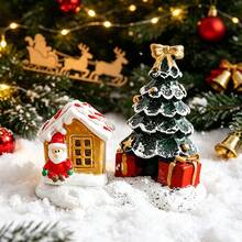 1pc Christmas Resin Snowman Old Man Decoration, Home Desktop Ornament, Creative Christmas Atmosphere Decor - Multicolor - View 4