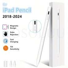 Palm Rejection Tilt Sensitivity Stylus Pen Compatible With Apple Pencil 2 1, For 2018-2023 6/7/8/9/10, Pro 11/12.9, Mini 5/6, Air 3/4/5 - Multicolor - View 2