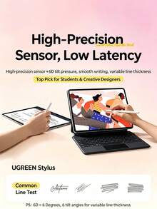 UGREEN Universal Capacitive Stylus Pen For IPad, Replacement Compatible With Apple Pencil, High Precision For Drawing, Compatible With IPad Pro, IPad Air, IPad Mini, LP452 - View 3