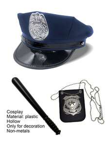 Multi-Piece Set Non-Metal Prop Sticks Theme Party Costume Dress-Up Party Role Play Cosplay Dress-Up Hat Halloween Solid Color Hat Cosplay Badge Party Decoration Event Accessory Combination Cosplay Props Valentine's Day Personalized Dress-Up Sexy Dress-Up Event Accessory Combination Suitable For Daily Wear Theme Party - Multicolor - View 3