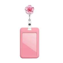 1pc 2D Colorful Flower Nurse Badge Reel Retractable With ID Card Holder, Teacher Badge Reel For Keys Keychain, Best Great Gift For Doctor, Nurse, Teacher, Office Worker - Multicolor - View 18
