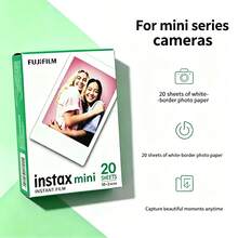 instax فوجي فيلم إنستاكس ميني 20 ورقة بإطار أبيض متوافقة مع كاميرات سلسلة إنستاكس ميني - مشاهدة 2
