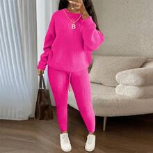 Women Two-Piece Outfits - Pink - View 2