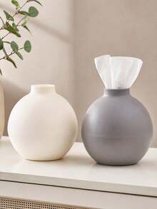 Nordic Style Spherical Tissue Box, Matte Finish, Round Ball Design, Functions As Both A Tissue Box And A Dust-Proof Multi-Purpose Desktop Storage Box, Perfect For Minimalist Enthusiasts, Suitable For Living Room, Dining Room, Bedroom, Kitchen And More - Multicolor - View 7