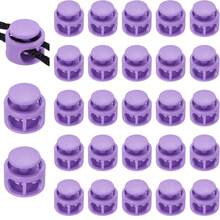 10/50/100pcs Colorful Dual-Hole Spring Buckle Non-Slip Nylon Fasteners, Suitable For Luggage, Shoelace Adjustment, Jacket Elastic Cord Buckle, Clothing Buttons, Multiple Colors, Multiple Materials - A - View 13