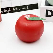 1pc Simulation Apple Shaped Aromatherapy Candle, Christmas Eve Atmosphere Home Decor Scented Candle, Holiday Party Photo Prop, Xmas Surprise Present Gift For Friends Family - Multicolor - View 8