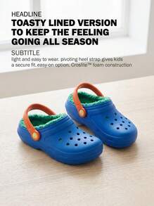 Crocs CLASSIC CLOG Kids' Clogs Anti-Slip Soft Cushioned Walking Garden Beach 207009-4LB - Baby Blue Multicolor - View 2