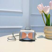 1pc New Bowknot Girl Crossbody Coin Purse PU Leather Handbag Shoulder Bag Teen Mini Small Bag - A - View 10