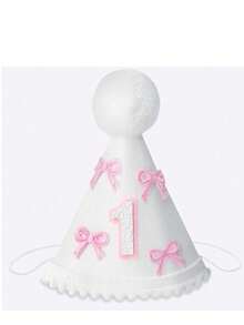1st Birthday Bow Crown High Chair Banner Set, 1st Birthday Girl Decorations, Pink Bow Banner, Sweet Cake Smash Photo Props, Little Princess Pink Ribbon Bow Party - Pink - View 16