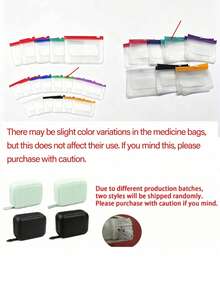 Pill Storage Box Set, Twice Daily 7-Day Large Capacity Pill Storage Box, Multi-Layer Medicine Organizer Bag, 14 Colorful Compartments, Reusable Travel Medicine Organizer Bag, Suitable For Supplements And Small Daily Items, Ideal For Health-Conscious And On-The-Go Users, Essential Medical Accessory, Dormitory Necessity, Back To School Essential - Multicolor - View 8