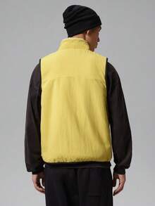 Jordan Flight Mountainside Men's Reversible Fleece Vest IM9895-272 - Mustard Yellow - View 2
