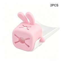 2pcs Convenient U-Shaped Faucet Extender, Basket-Style Design Easily Fits Sink Faucet, Rabbit-Shaped Splash-Proof Faucet Extender For Hand Washing - Multicolor - View 7