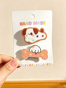 2pcs Cute Cat Animal Hair Clips, Adorable Fun Hair Accessories For Women, Suitable For Daily Wear, Gatherings With Friends,Hair Slide,Claw Clips - Multicolor - View 10