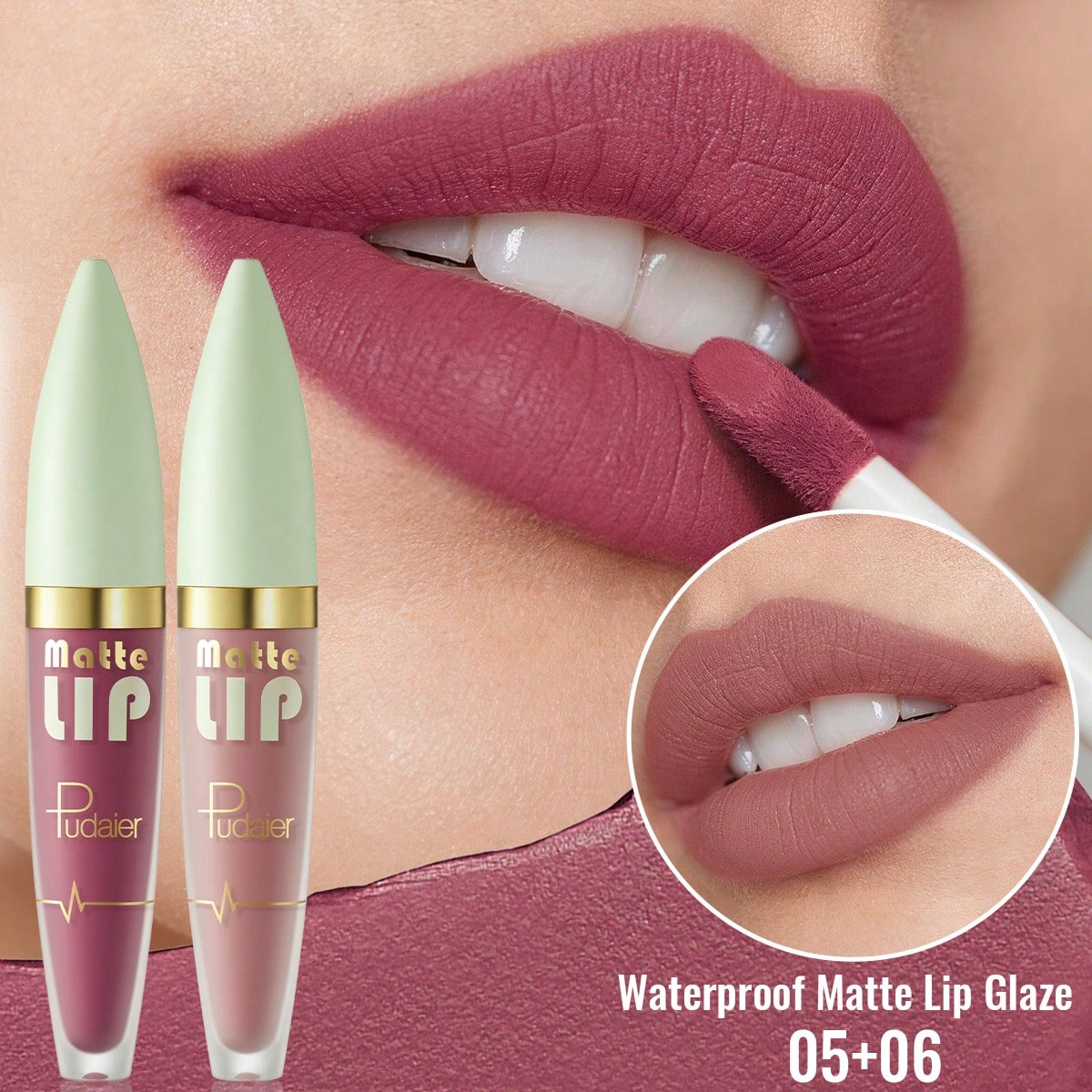 Shein #08 Matte Lip Glaze, Creamy Texture, Silky Long-Lasting, Nude Matte, Create Perfect Lips, Conceal Lip Lines, Plump Lips, Soft Matte Cream Color, Charming Sleepy Glow, Rich Pigment, Soft Matte Tone, Long-Lasting Makeup Effect - Image 11