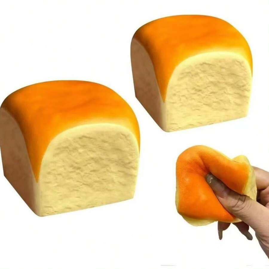 Hawaiian Bread - Realistic Food Squeeze Toy, Suitable For Adults And Teens, Cute Desktop Decor, Unique Gift - Multicolor - View 1