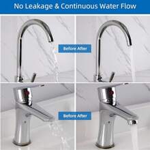 Silver Water-Saving Faucet Aerator, M24 Thread Bathroom Faucet Aerator, Replaceable Filter Mixed Nozzle, Suitable For Kitchen Sink, Plastic Plated - Aerator - View 7