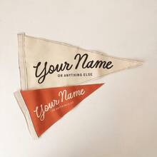 Customized Text Canvas Triangle Flag, Personalized Wall Banner, Apartment Decor, Linen Wall Art, Name Sign, Christmas Gift, Customized Wall Art, Triangle Flag, Home Gift, Canvas Banner, Vintage Triangle Flag, Beach House Decor, Personalized Gift, Wall Flag Decor - Beige - View 6