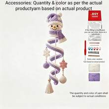 1 Set Spiral Snowman Crochet DIY Kit, Designed For Beginners, Easy To Start. Handmade Knitting, Full Of Fun. Includes Detailed English Instructions And Step-By-Step Video Tutorials, One Step At A Time, Even Beginners Can Complete. Suitable For Birthday, Valentine's Day, Mother's Day, Christmas, Halloween, Back To School, Ramadan And Other Holidays, An Ideal Gift Choice Filled With Heart. - C-Multicolor Set - View 11
