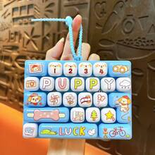 1pc Animal Series 26-Key Press Keychain Backpack Pendant Bag Charm Stress Relief Toy Finger Relaxation - Multicolor - View 5