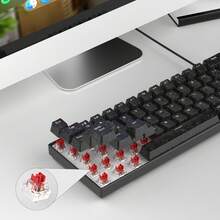 MageGee -BOX Wired Mechanical Keyboard, RGB Backlit, 60% 68 Keys, Mini Design, Translucent Keycaps, Red Switch Gaming Keyboard, Suitable For PC/Laptop/Gaming/Office/Gift - View 6