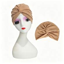 Twist Knot Stretch Turban Set, Soft Jersey Knit Head Wrap For Daily Hijab Inner & Chemo Wear, Birthday Holiday Gift Pack For Women - Multicolor - View 13