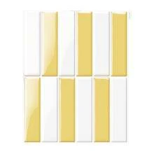 WoStick 1/10/20pcs 3D Subway Tile Self-Adhesive Backsplash Stickers, Glossy Cream Yellow Self-Adhesive Wall Tiles, Waterproof Removable, Suitable For Kitchen Bathroom Rental Home Decor - Cream Yellow Long Strip - View 14
