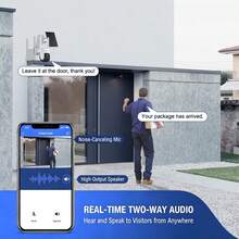 szsinocam Kamera Luar Ruangan Bertenaga Surya Lensa Tunggal 2K, Kamera Nirkabel WiFi 2.4GHz, PTZ Dapat Diputar, Penglihatan Malam Berwarna, Audio Dua Arah, Deteksi Gerakan Manusia, IP66 untuk Halaman - Putih - View 8