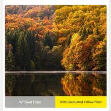 [Suitable For DSLR And Mirrorless Cameras]Gradient GND Lens Filter, Coated Optical Resin, Gradient Purple/Pink/Gray/Green/Blue/Yellow Filter, Smooth Gradient Effect, Suitable For Landscape Sunset Sky Photography, Travel Portrait Vlog Camera Lens Accessory - View 6