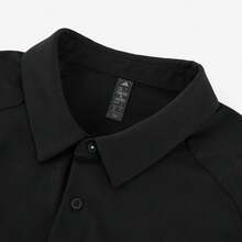 Kemeja Polo Kasual Olahraga Pria Adidas Authentic 2025 Model Longgar KB5978 - Hitam - View 3