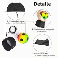 1 Pieces Balls With Elastic Band, Ball With Wrist Strap, Neon Bounce Bal - Multicolor - View 3