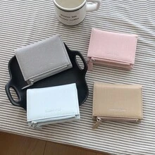 Minimalist Solid Color Embossed Classic Star Bifold Wallet, Multiple Card Slots Zipper Coin Pocket, Halloween Christmas Gift - Multicolor - View 11
