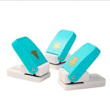 1pc Christmas Creative Handmade Paper Puncher, DIY Greeting Card Making With Christmas Elements, Christmas Tree, Snowflake And Other Cute Shapes, Multiple Styles Available - Christmas Embosser - View 3