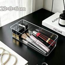 1pc Multi-Functional Desktop Cosmetic Storage Box, Colorful Ball Convenient Opening Handle, Thickened High-Transparency Dust-Proof Design, Freely Stackable Combination, Home Vanity Storage For Cotton Pads, Cotton Swabs, Lipsticks, Makeup Tools, Neat Storage Organizer - View 15