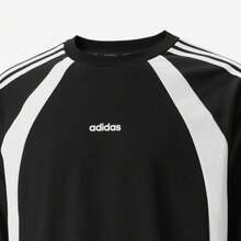 Adidas Authentic 中性運動圓領套頭舒適長袖 T-shirt KZ2929 - 黑與白 - 查看 5