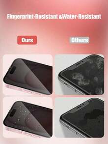 4 Packs-Anti-Peeping Phone Screen Protector, Side-Entry Anti-Peeping Invisible Area, Other Areas Clearly Visible, Made Of Tempered Glass Base Material, Effectively Resists Daily Bumps And Scratches, Surface Waterproof And Anti-Fingerprint, Full Coverage Design, Precise Cutouts Without Obstruction. Compatible With IPhone UItra/18promax/18pro/18/17e/17 Pro Max/17 Pro/17Air/17 - Black - View 3